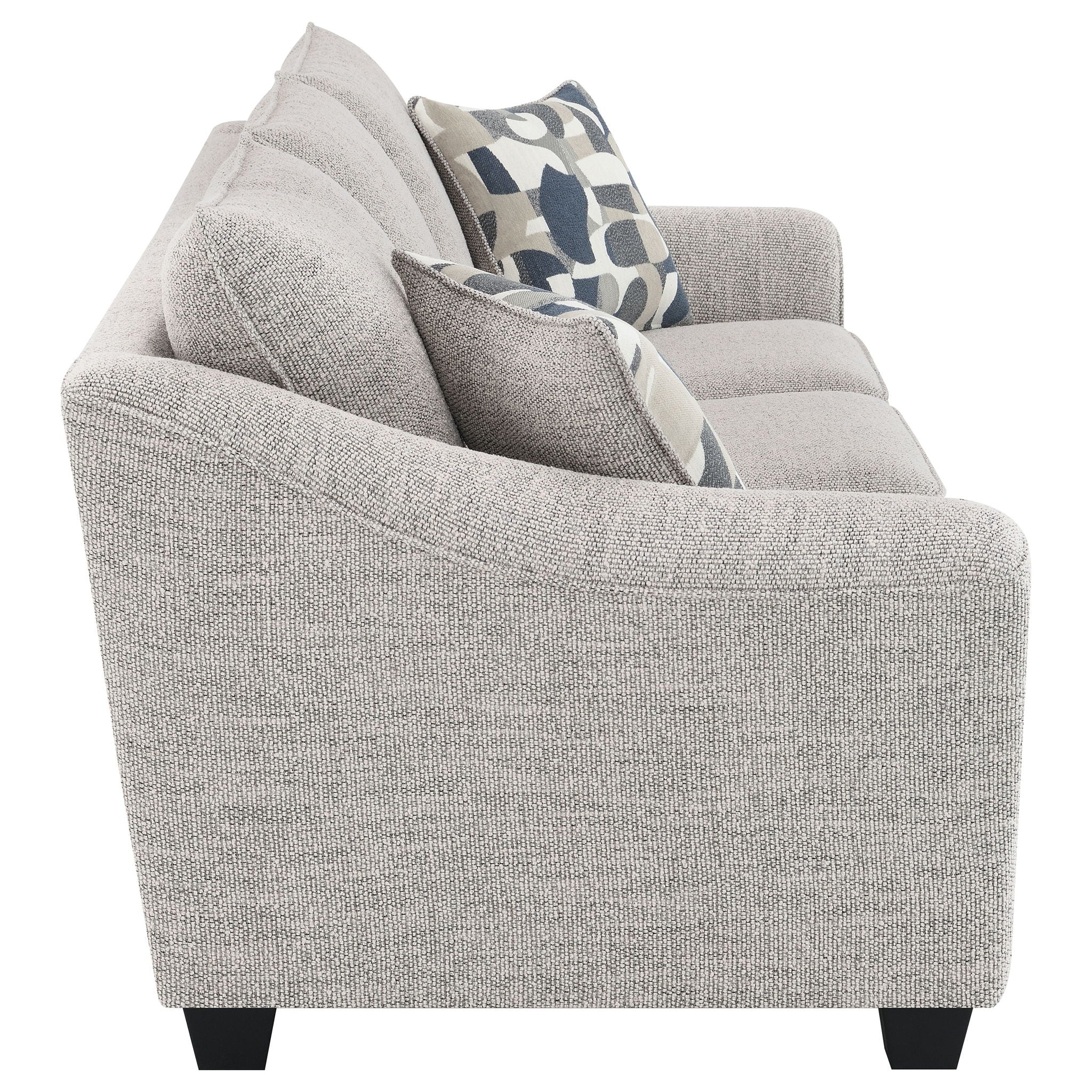 Mingle ] Upholstered Sofa - Light Gray