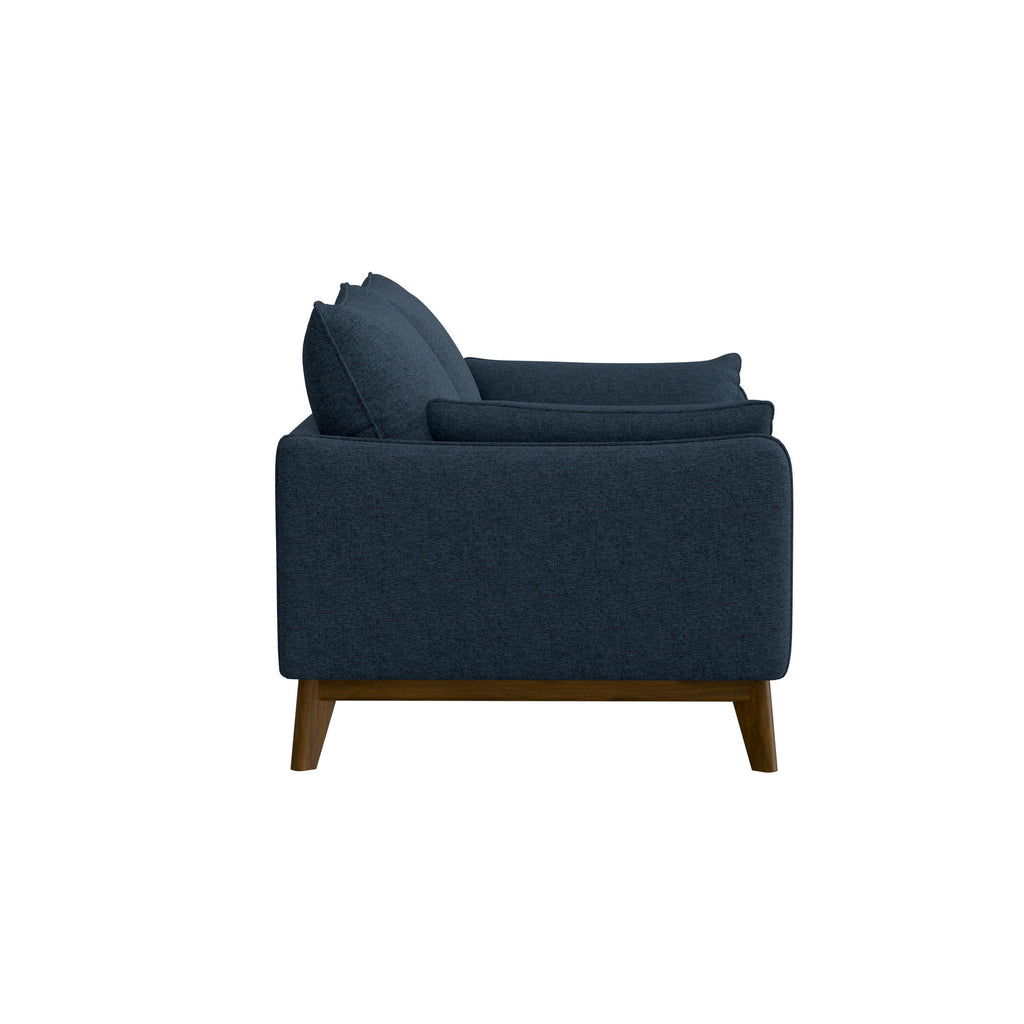 Loveseat With Flared Legs - Blue
