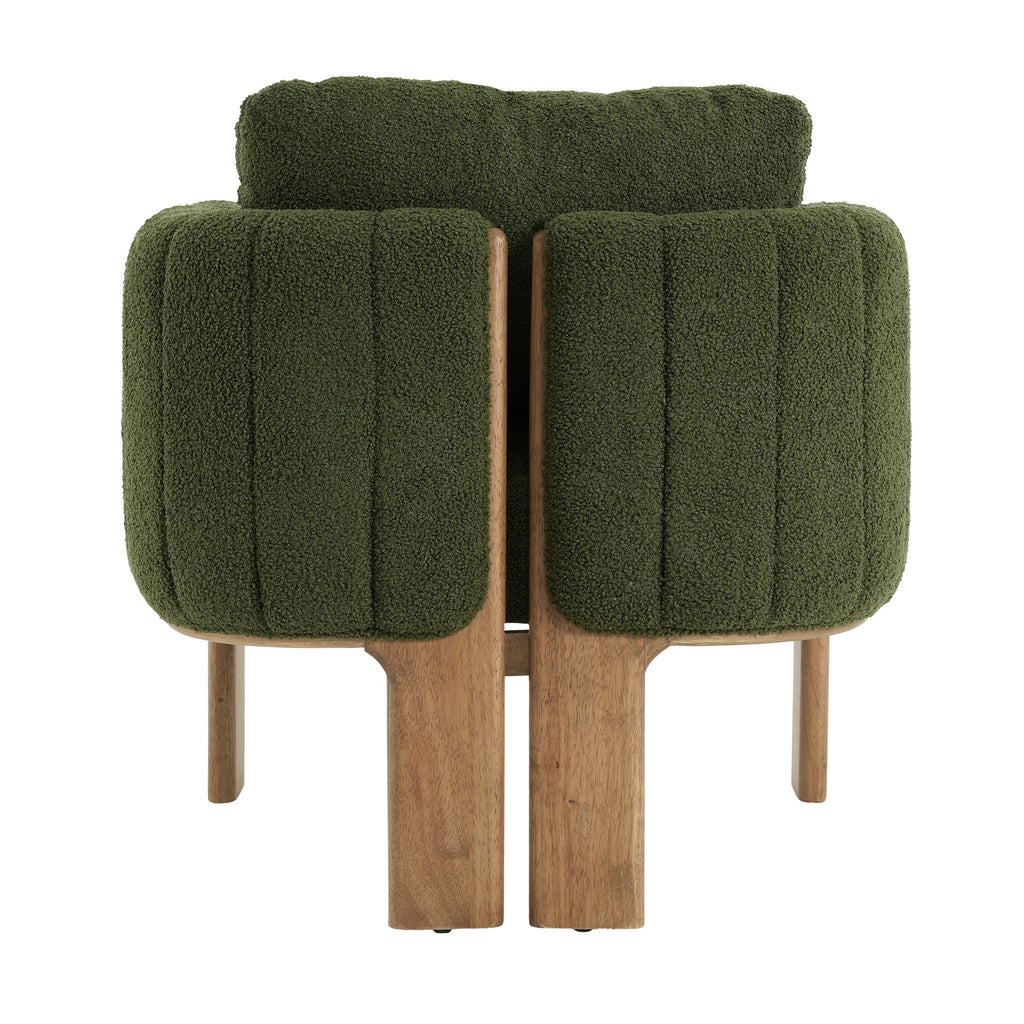 Upholstered Dining Chair With Vertical Channel Tufting