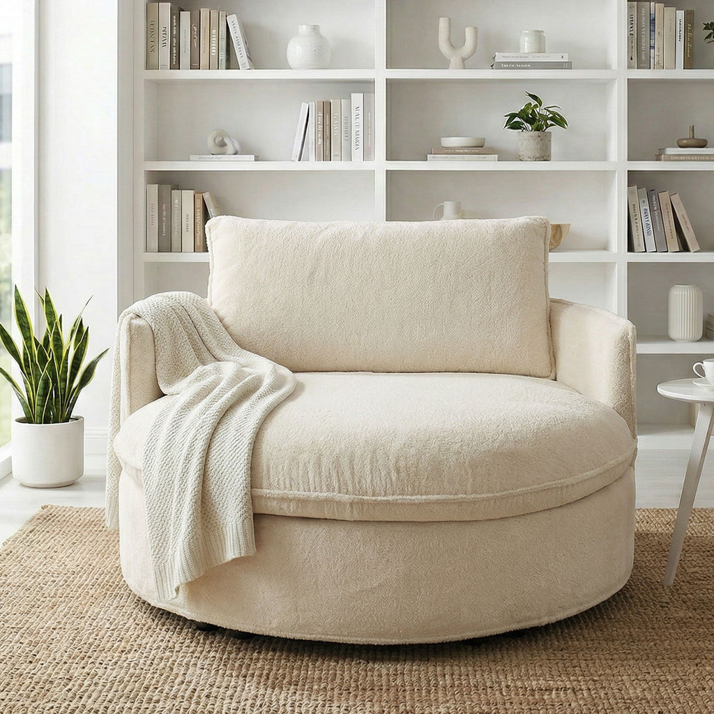 Round Lounge Sofa Chair For Living Room