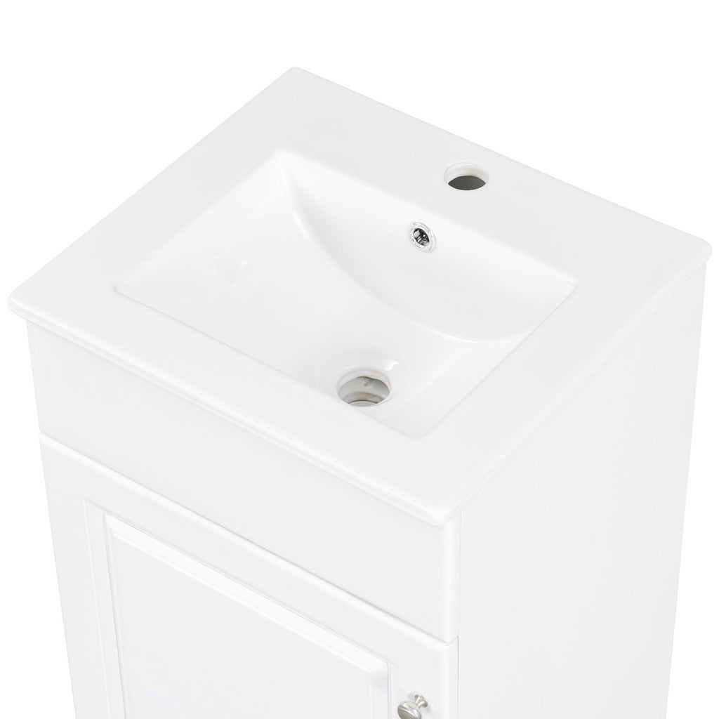 Bathroom Vanity With Sink, Cabinet With Adjustable Shelf