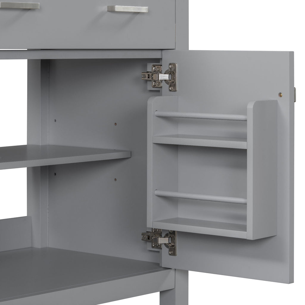 Bathroom Vanity With Ceramic Sink, Modern Single Bathroom Cabinet With 2 Doors And A Shelf, Soft Close Doors