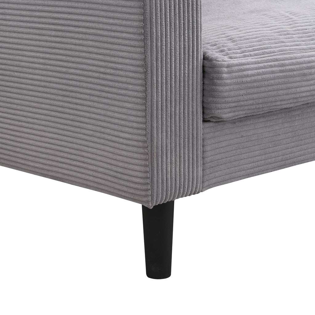 Modern Upholstered 2 Piece Sofa Set With 3 Seater And 2 Seater