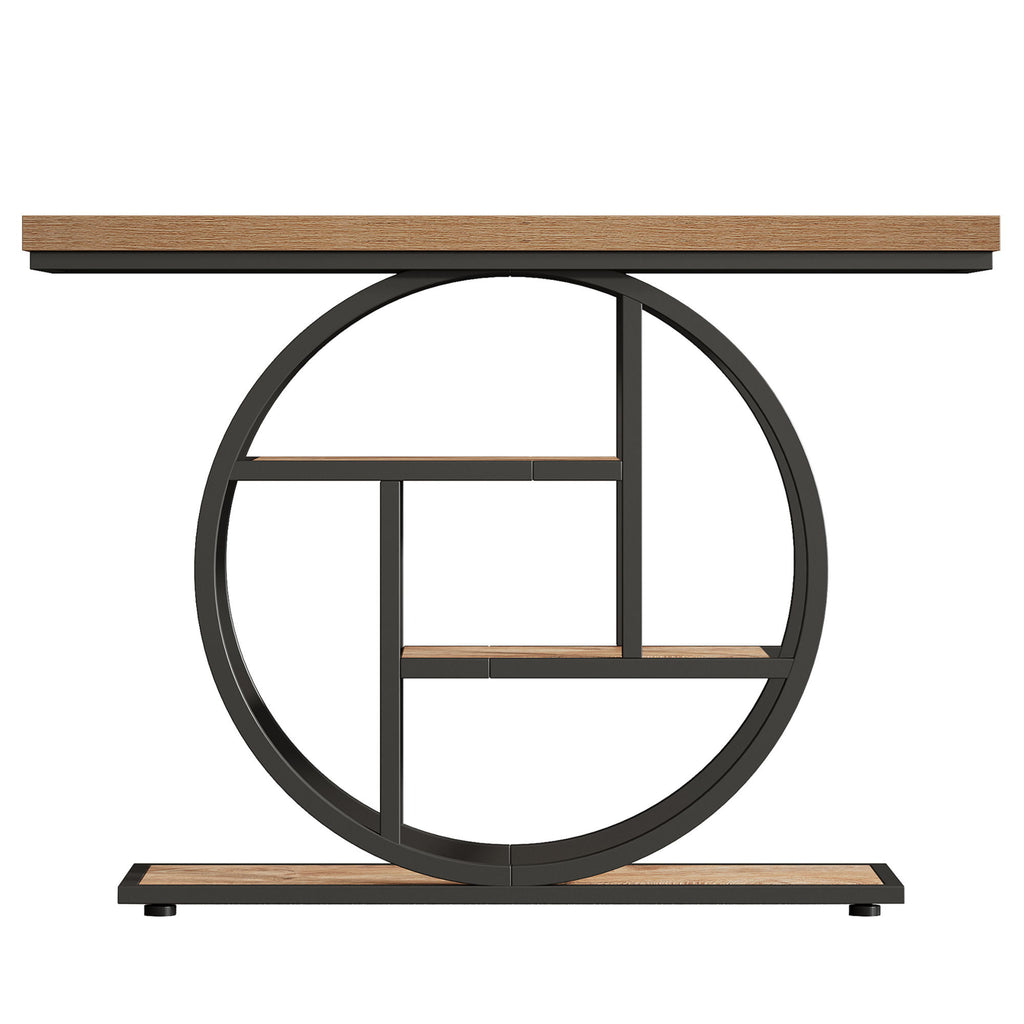 Console Table With 4 Tier Design For Living Hallway
