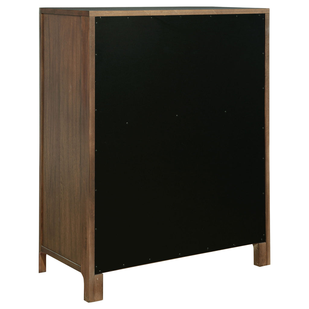 Verona - 5 Drawer Chest With - Walnut