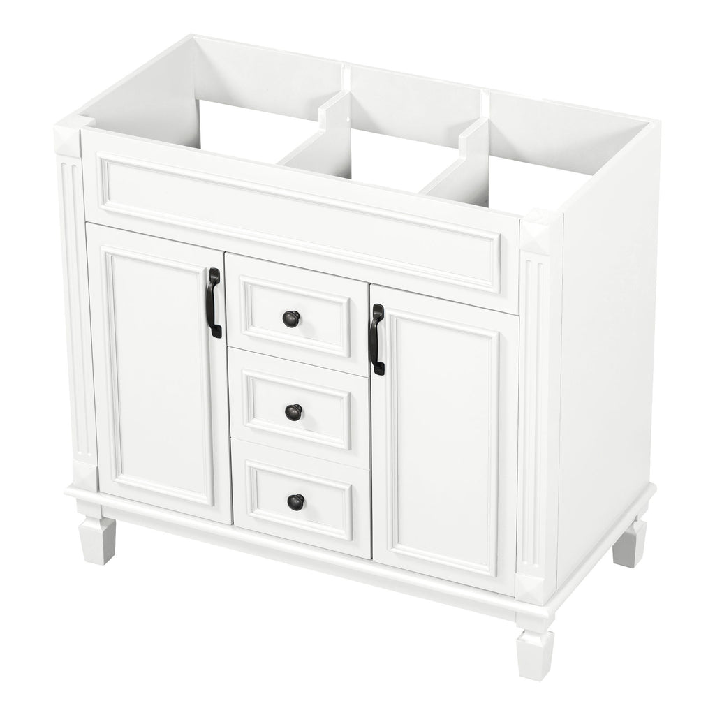 Bathroom Vanity Cabinet With 2 Soft Closing Doors And 2 Drawers