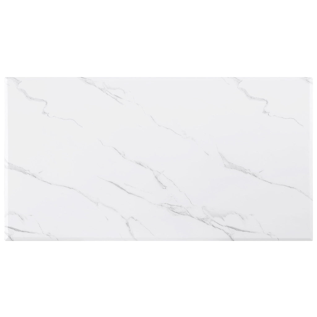 Maciel - Coffee Table With Accents - White Marble