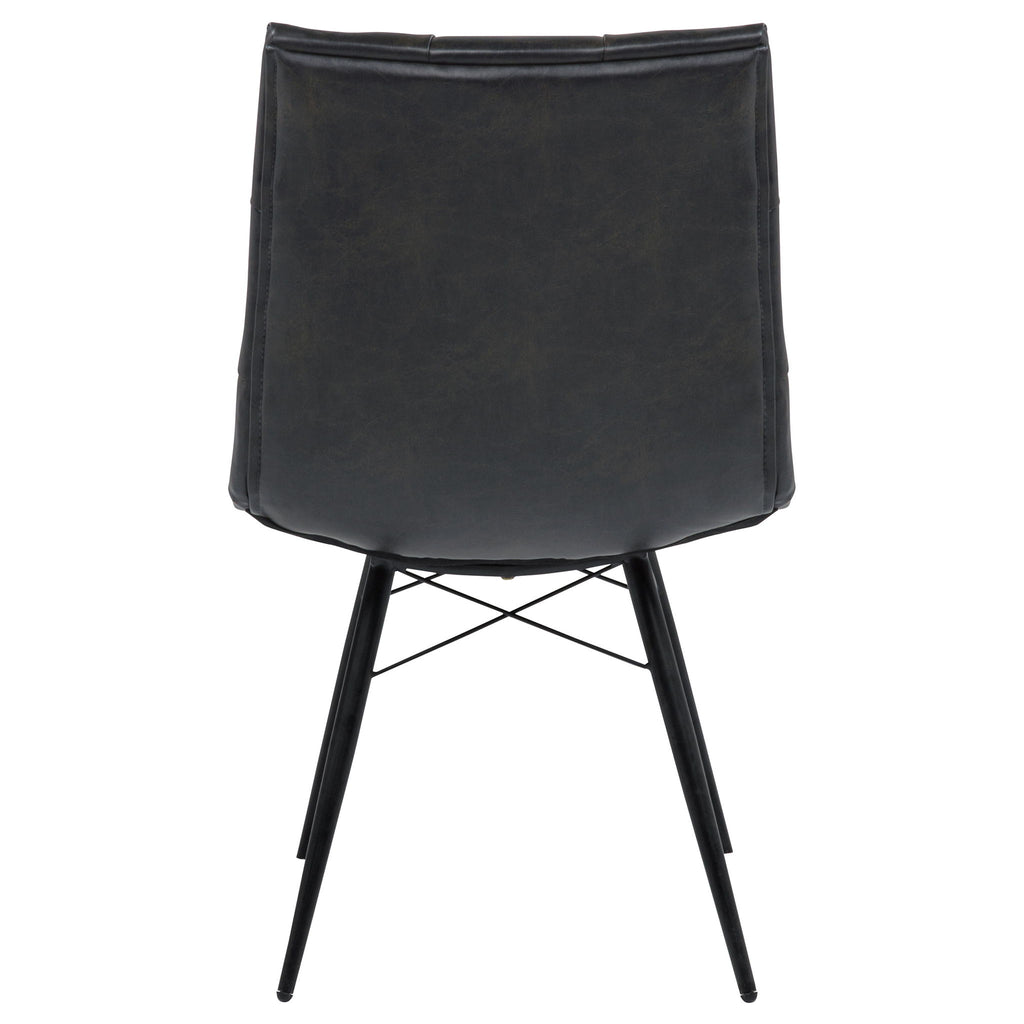 Tufted Back Dining Chairs (Set of 4) - Black
