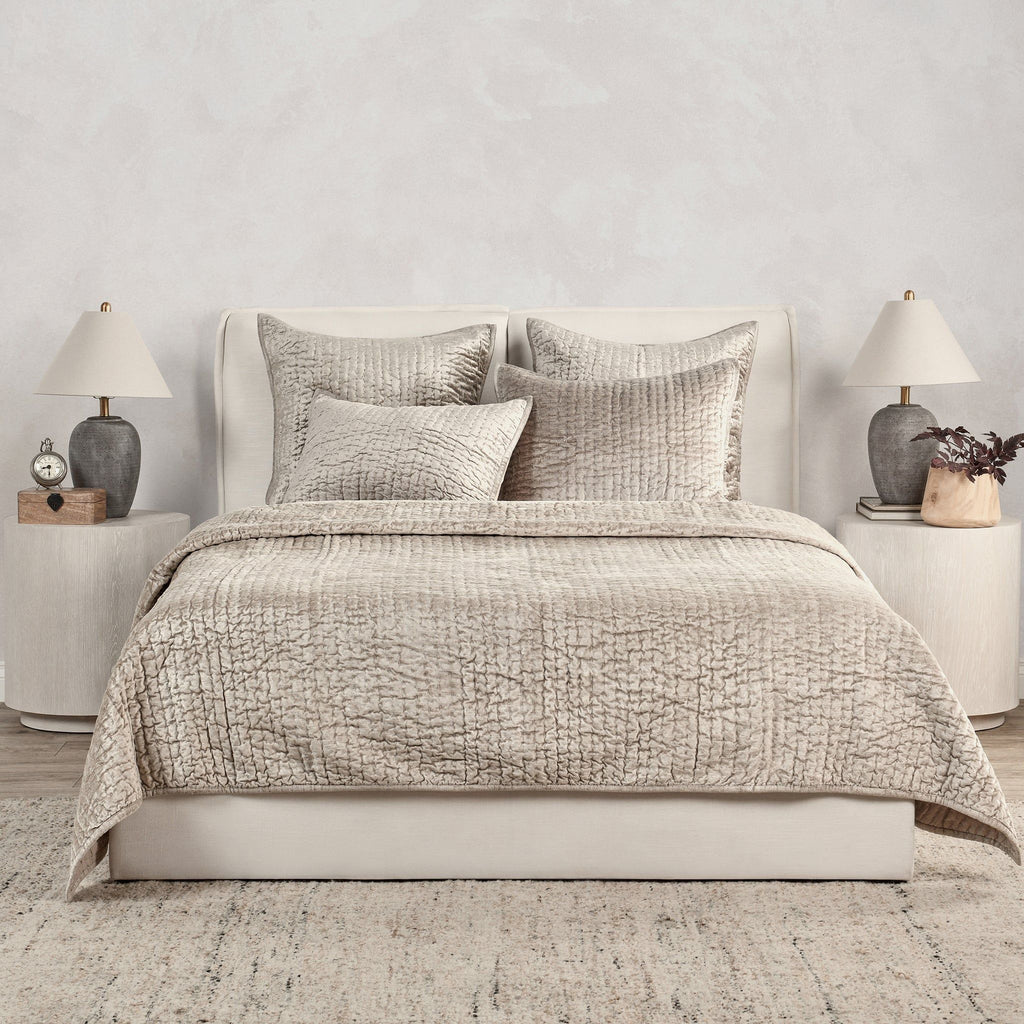 Bari - Velvet Sham - Pebble