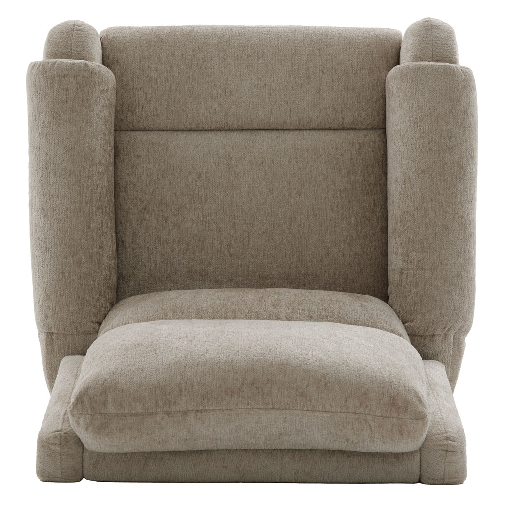 Manual Recliner Massage Chair With Swivel Rocker, 8 Massage Modes, Side Storage Pocket