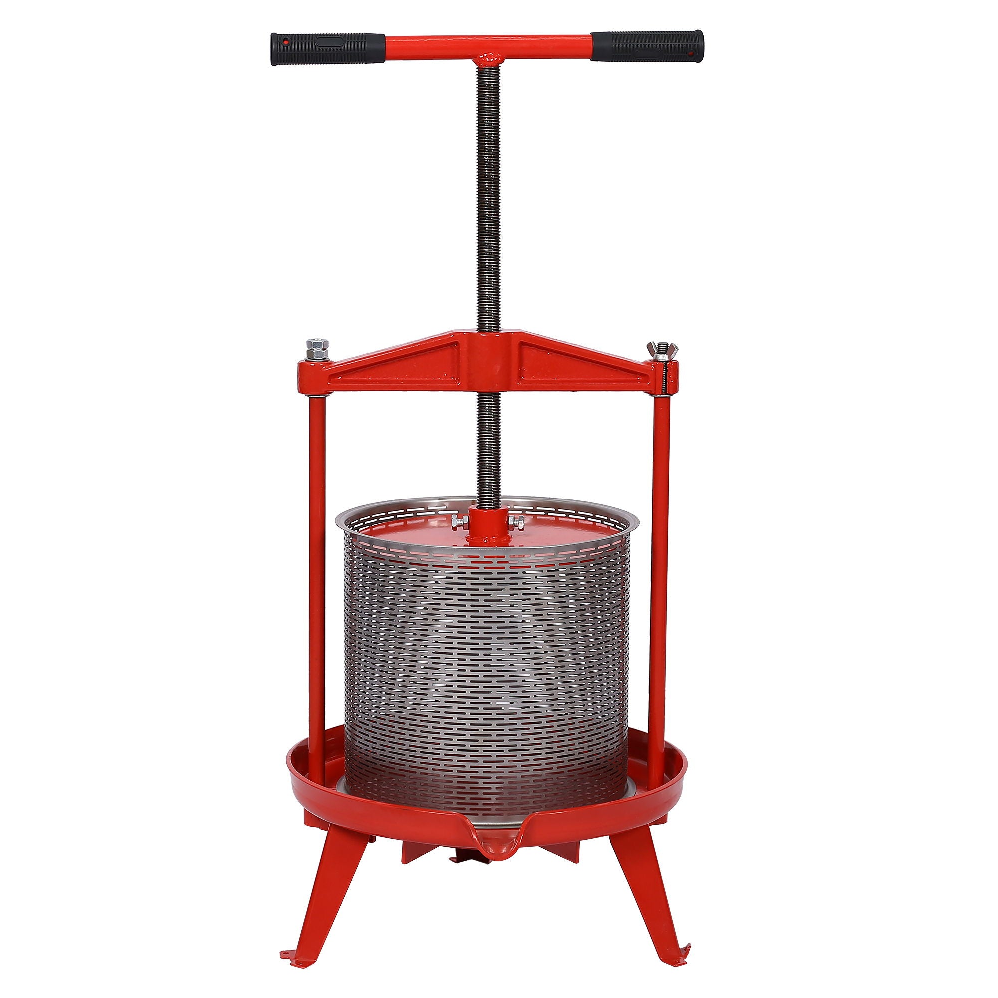 Manual Fruit Wine Press And Crusher For Kitchen, 100% Natural Juice Maker - Green