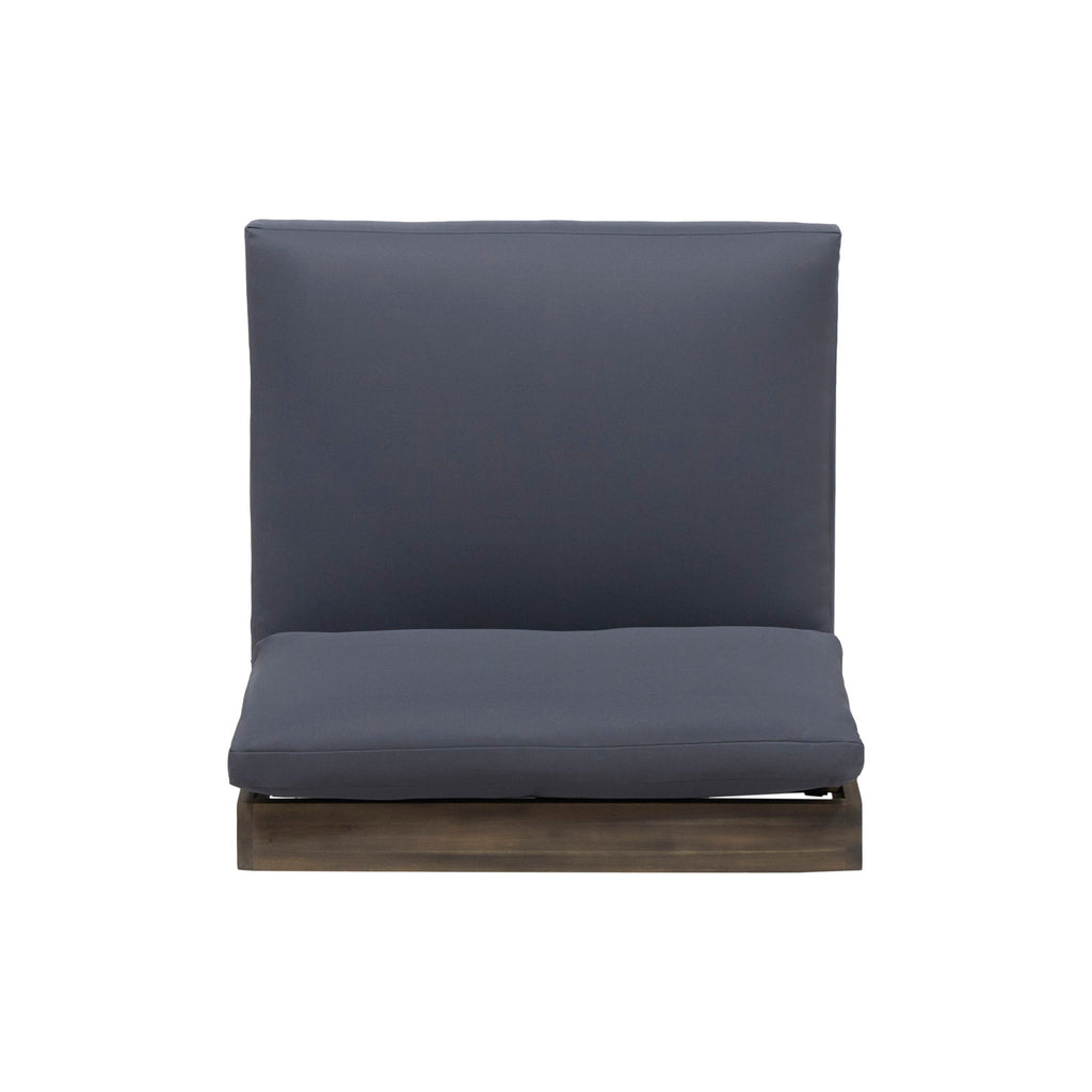 Acacia Wood Outdoor Club Chair With Cushions