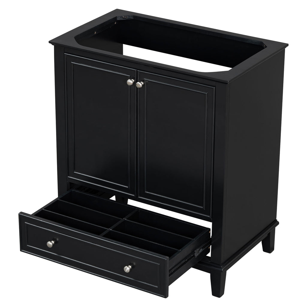 Modern Bathroom Vanity Base Only With Doors And Drawer