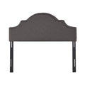 Lenne - Fabric Queen / Full Headboard - Gray