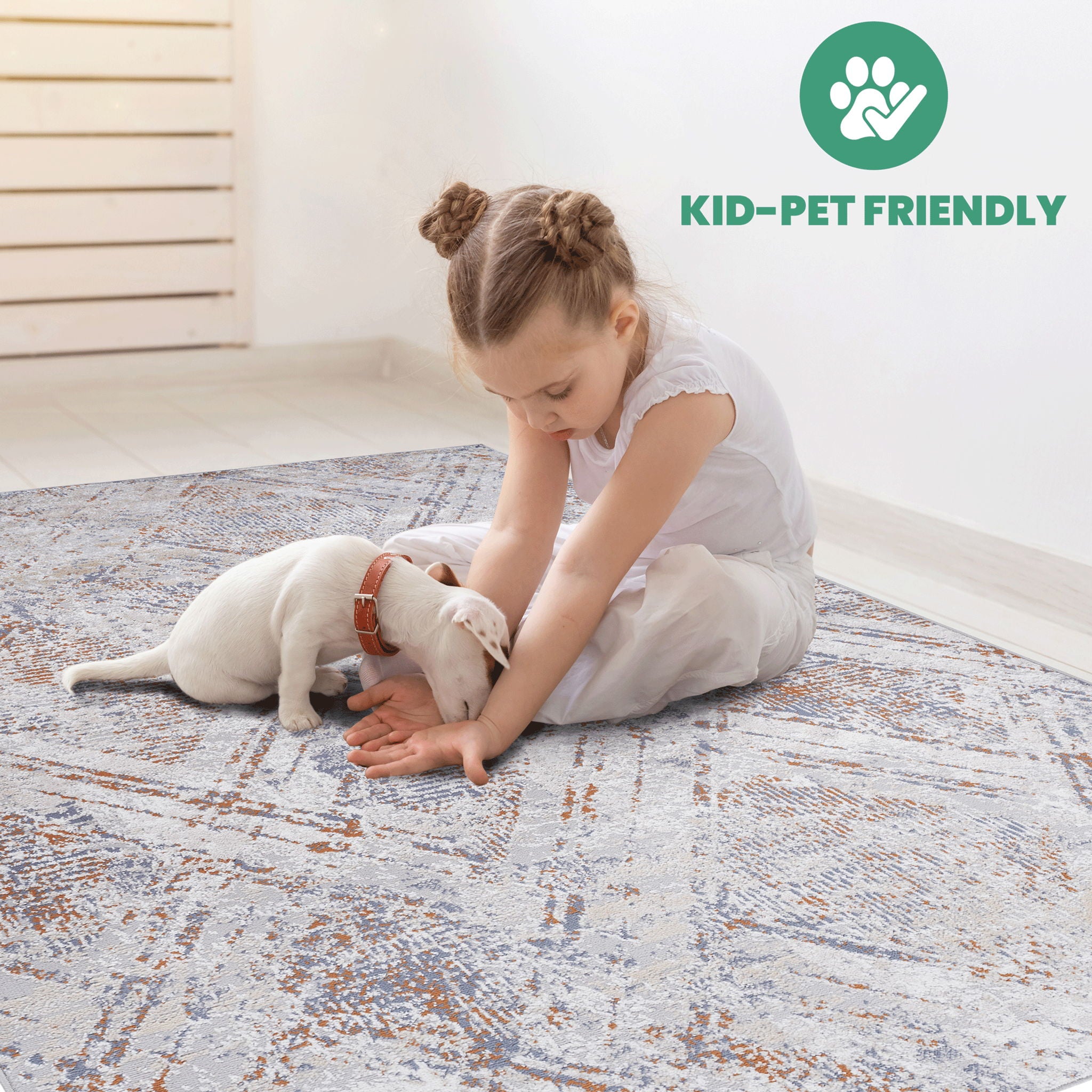 Payas - 5' X 7' Geometric Area Rug - Beige