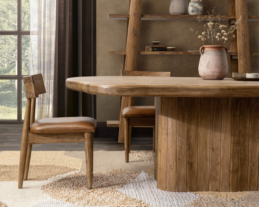 Alvaro - 65" Dining Table - Golden Wheat