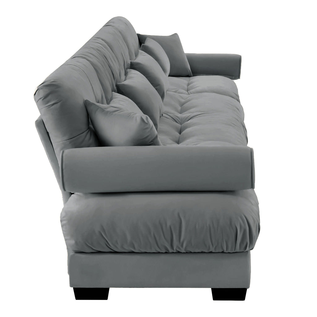 Super Comfort Oversized Modular Sectional Sofa, Deep Seat Convertible L Shaped Couch