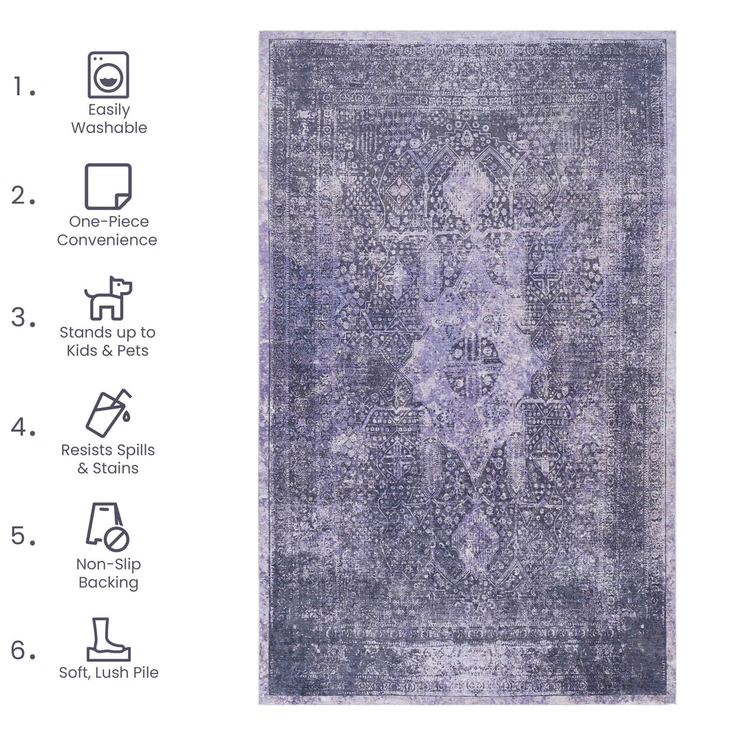 Maval - Washable Area Rug