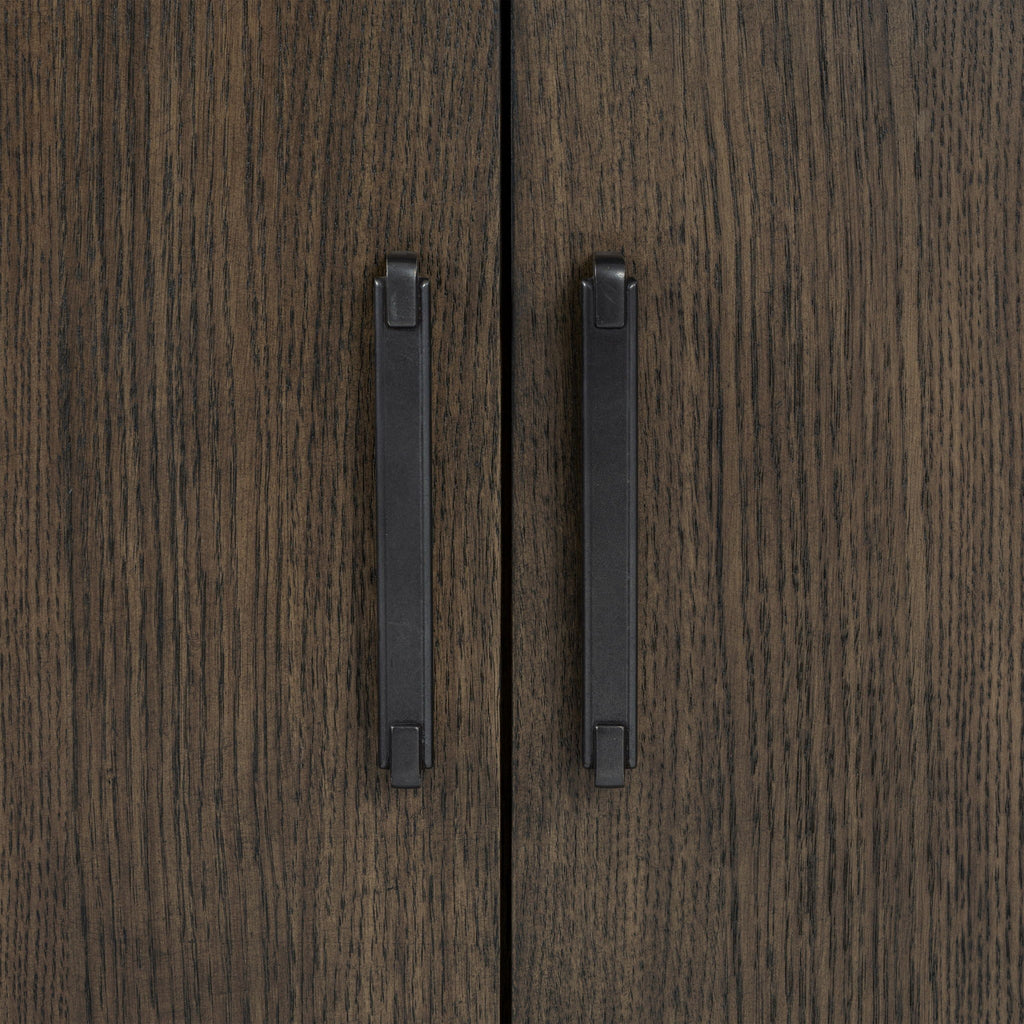 Side Server With Glass Inlay - Dark Oak