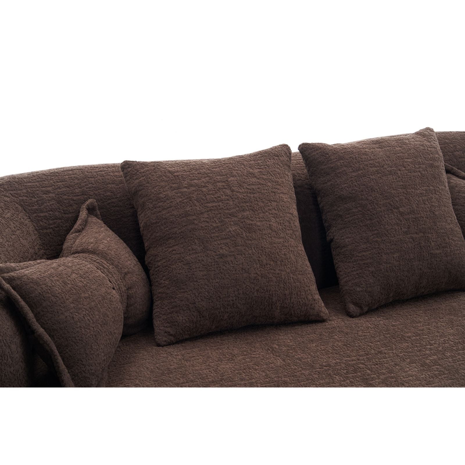 Foldable Sofa Bed, Boneless Couch Convertible Sleeper With 4 Pillows
