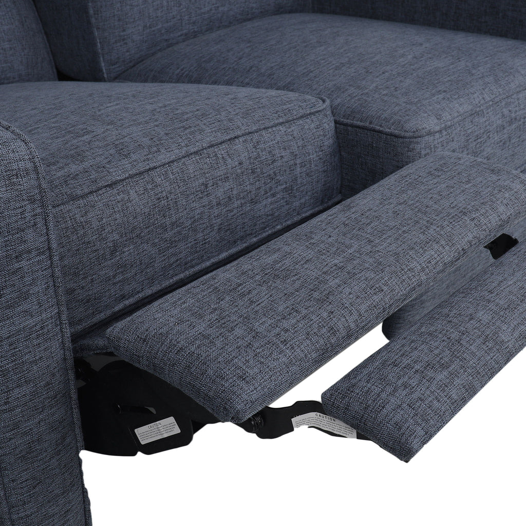 Manville - Contemporary Tufted Loveseat Pushback Recliner