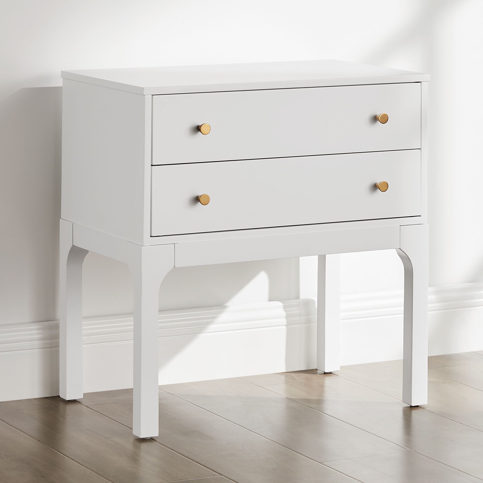 Alonso - 2 Drawer Nightstand - White