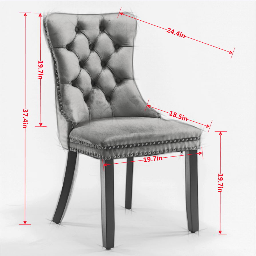 Nikki - High-End Tufted Dining Chair (Set of 2)