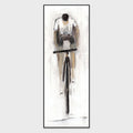 Dane - 30" x 80" Painting Art by Buddy Whitlock - White / Gray