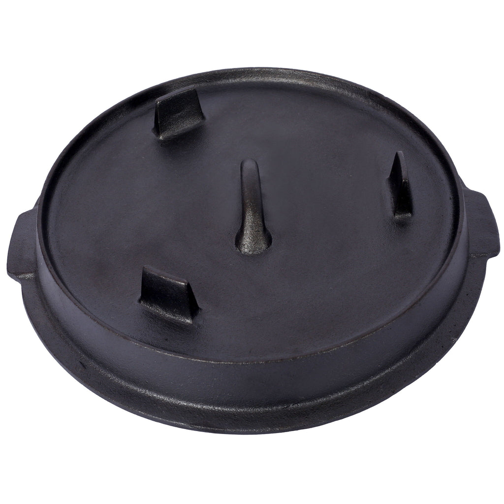 Pre-Seasoned Cast Dutch Oven With Skillet Lid And Pot Rack