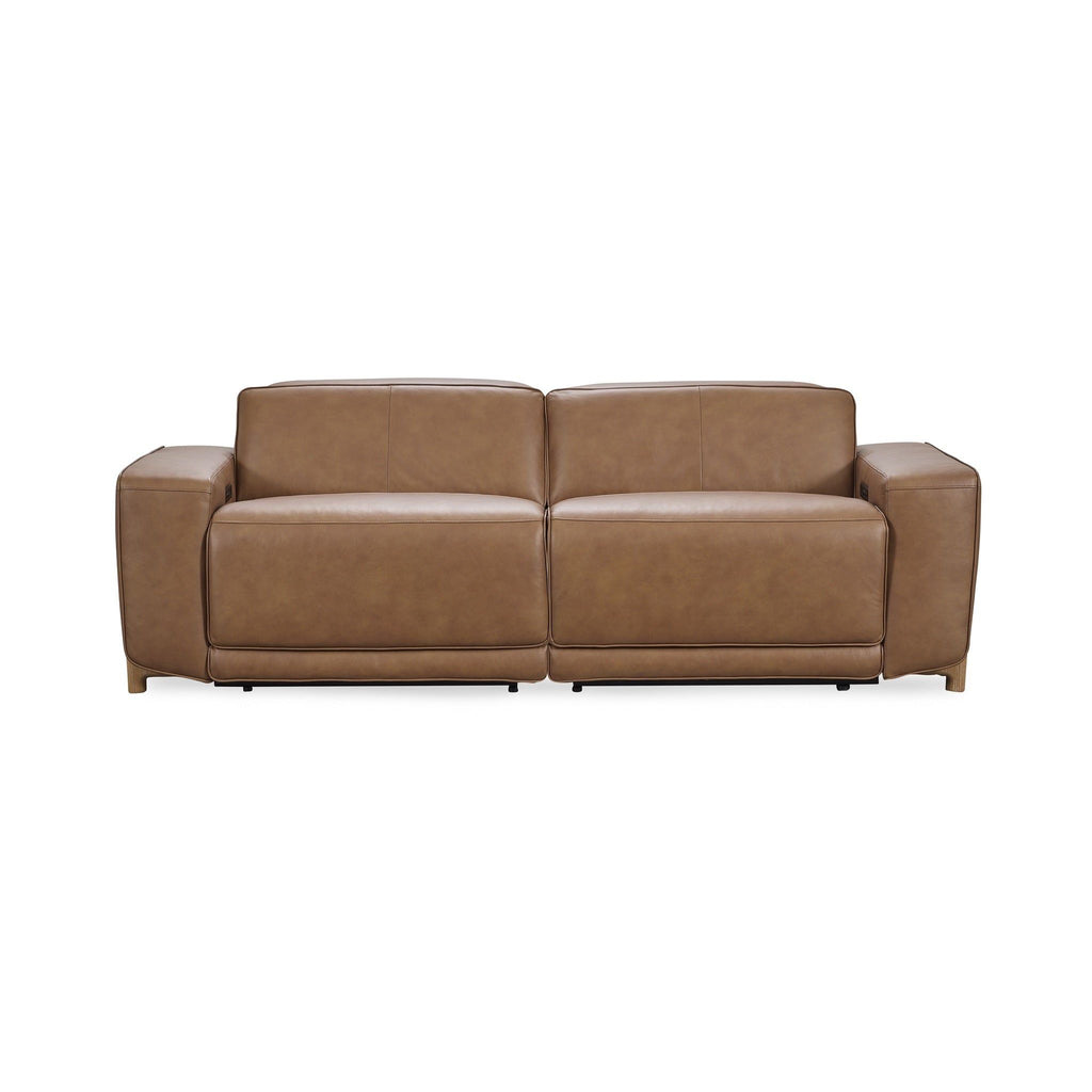 Kadon - Leather Power Recliner Sofa - Tan