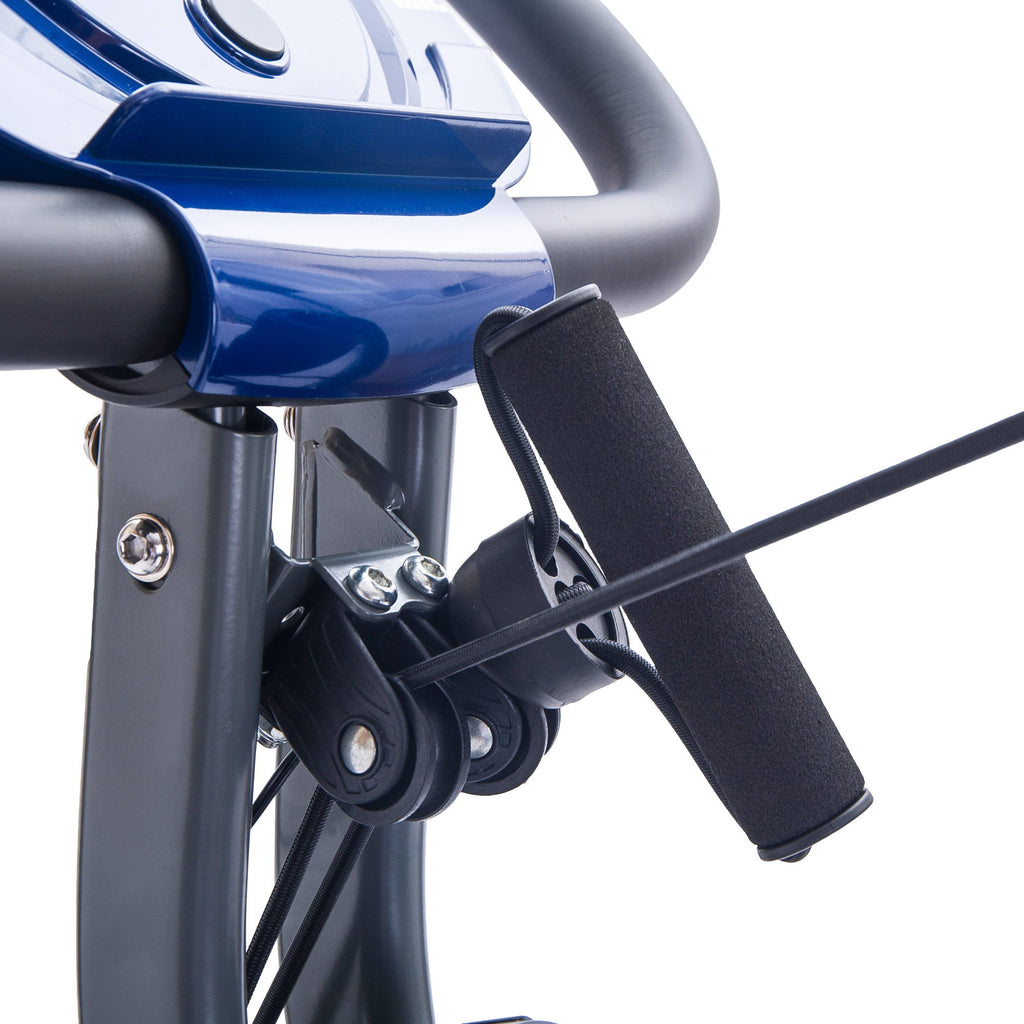 Exercise Bike Folding Stationary Bikes For Home With 16 Level Magnetic Resistance