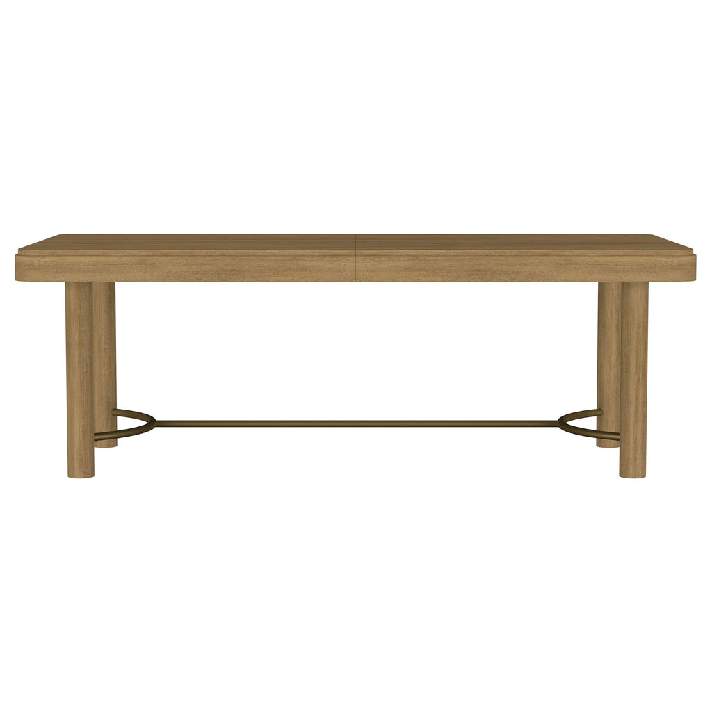 Benson - Extension Leaf Dining Table With Trestle Base - Sand
