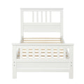 Platform Bed With Paneled Headboard And Footboard