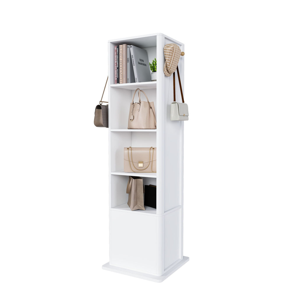 360° Rotating Makeup Cabinet With Full Length Mirror