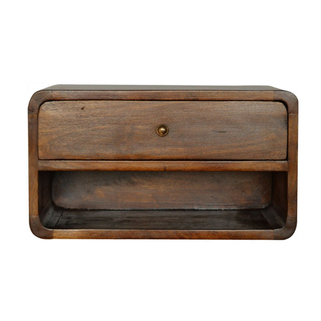 Curve Upper Slot Floating Nightstand