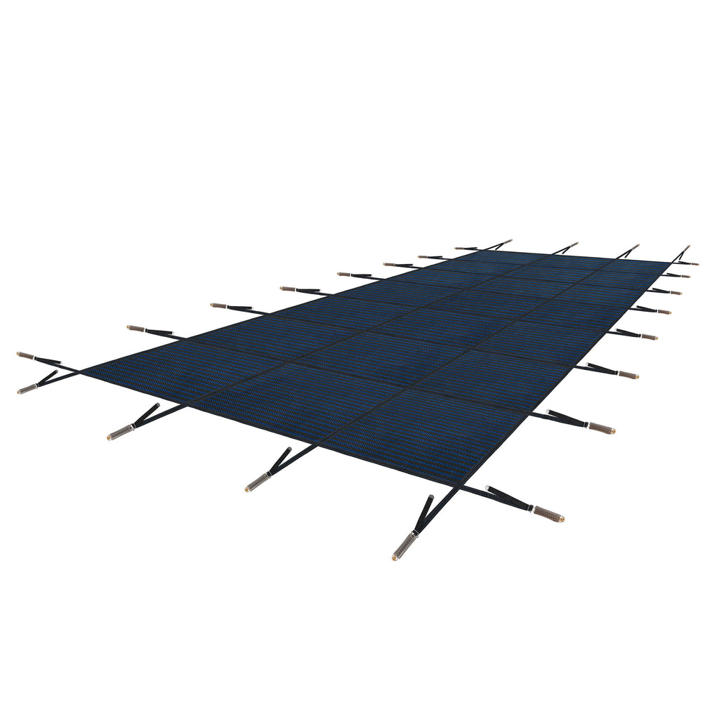 Swimming Pool Safety Cover For Rectangular Pools - Blue