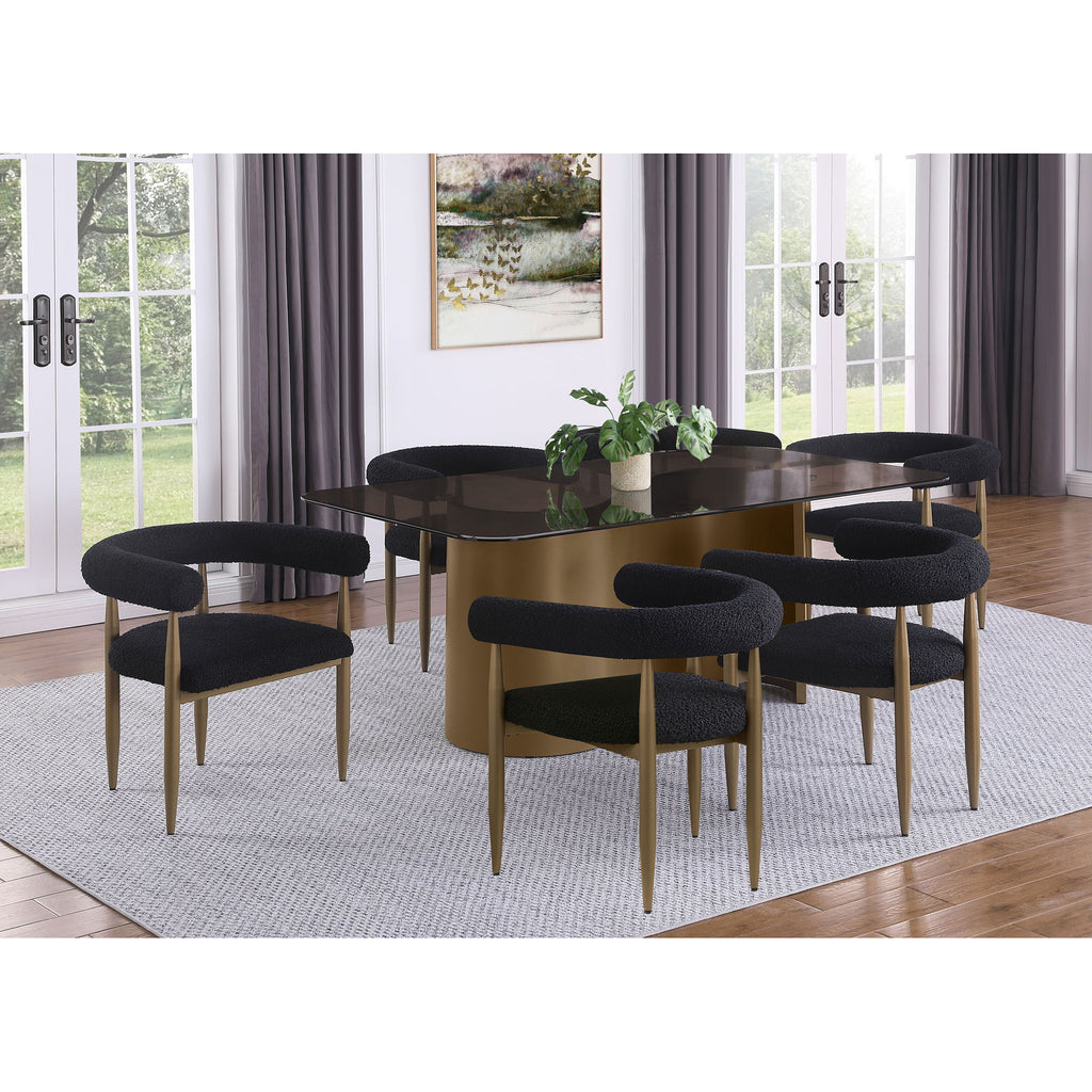Crofton - Upholstered Dining Arm Chair (Set of 2) - Black