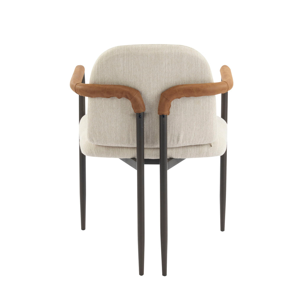 Modern Dining Chair Set With Durable Iron Frame And Comfortable Fabric Upholstery