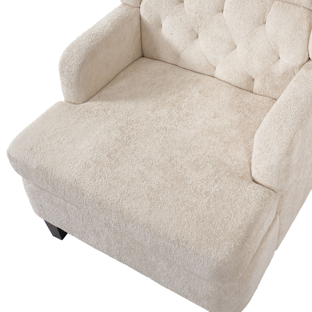 Modern Tufted Upholstered Accent Chair For Living Room