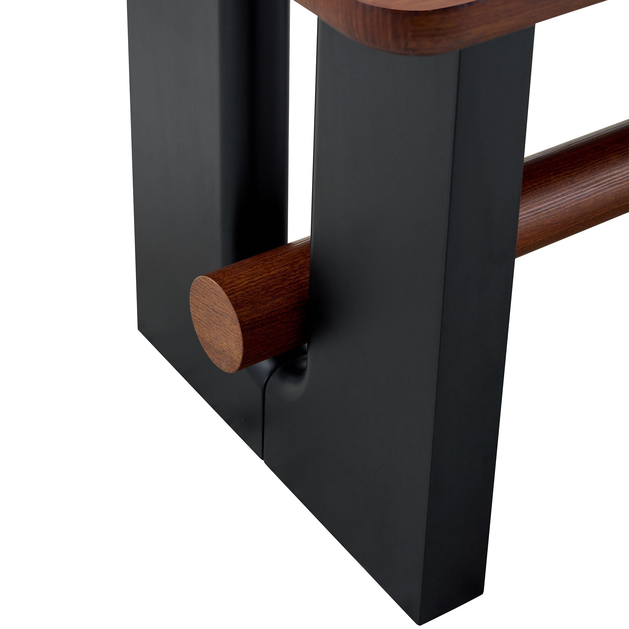 Compact Dining Table - Walnut / Black