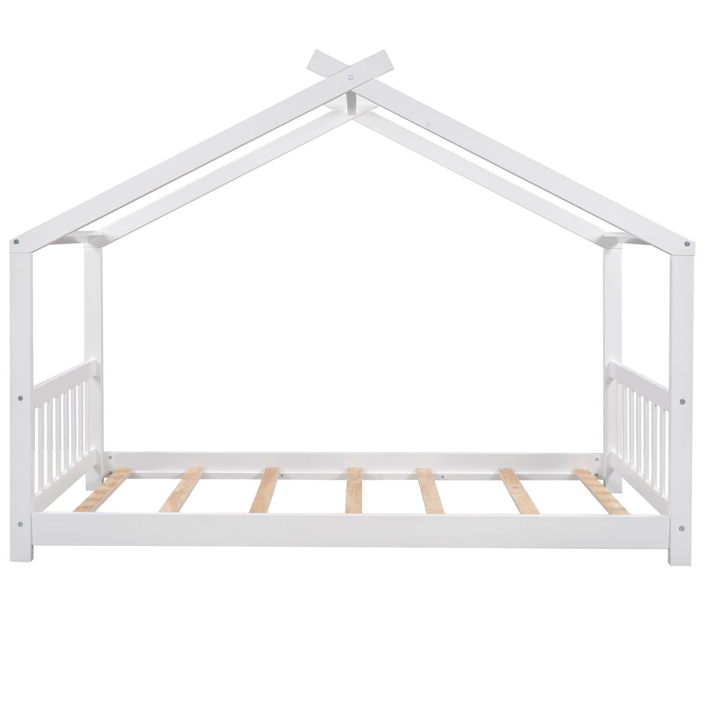 House Platform Bed With Headboard And Footboard, Roof Design