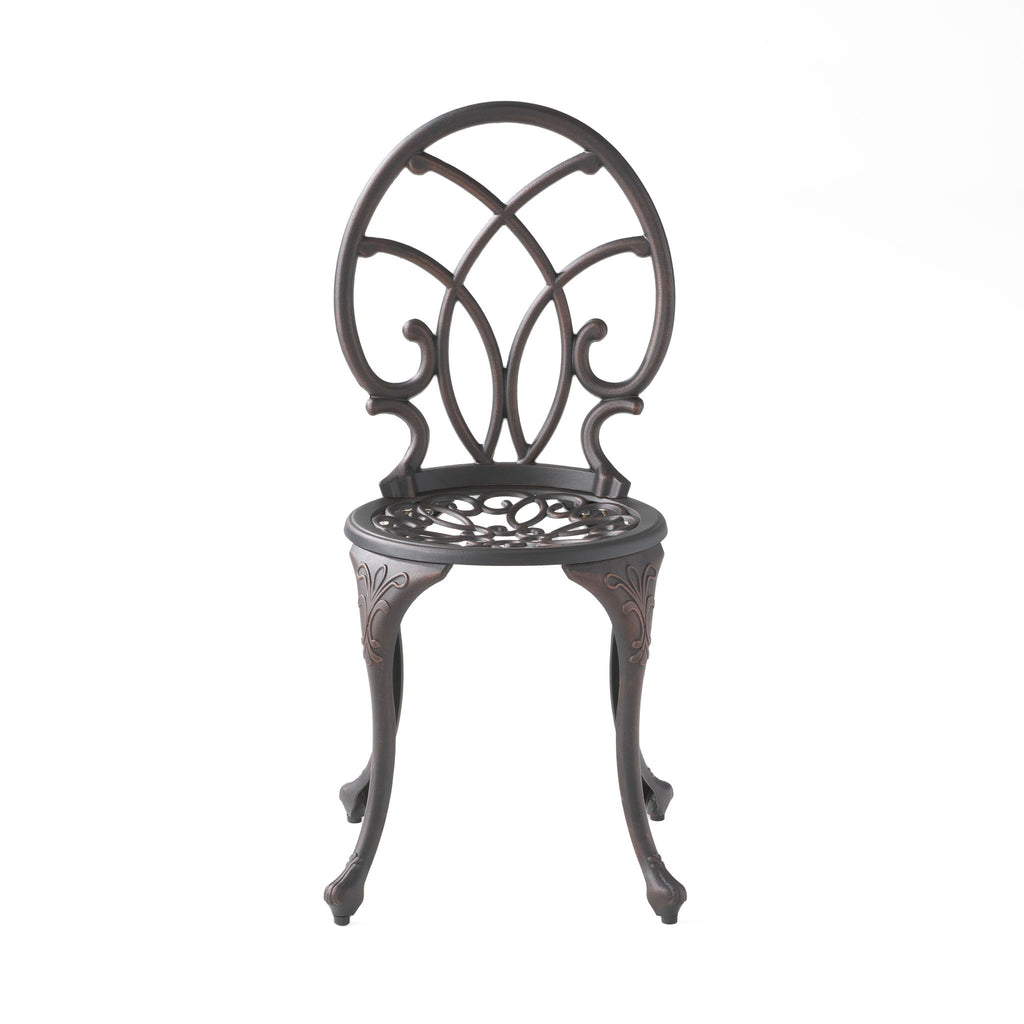 Charleston 3 Pieces Cast Bistro Set - Copper