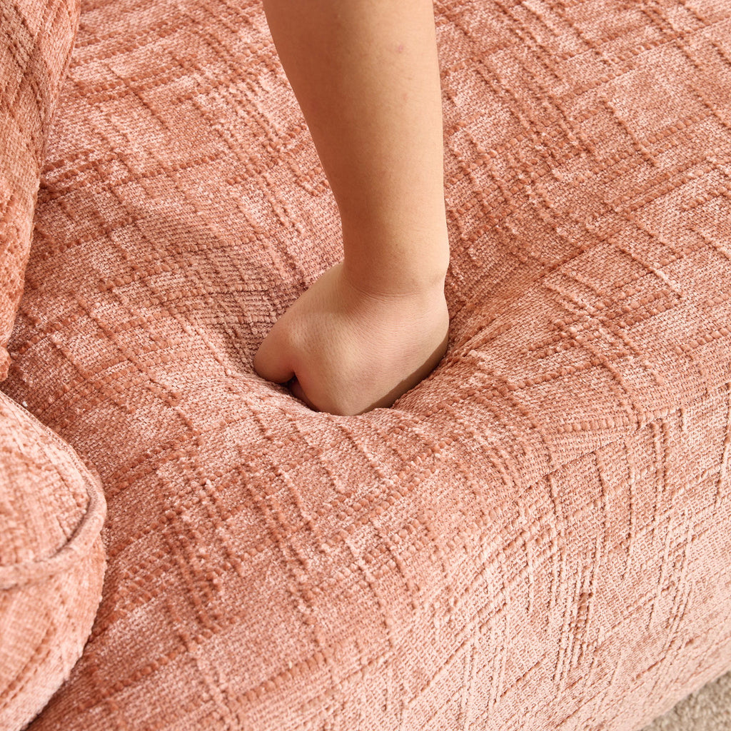 Curved Compressed Sofa, Nordic-Style Design For Living Room
