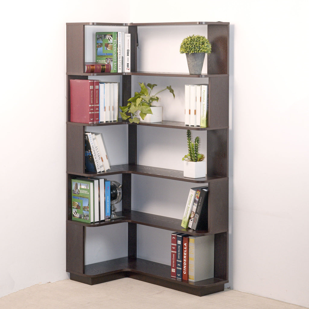 L-Shaped Corner Bookshelf