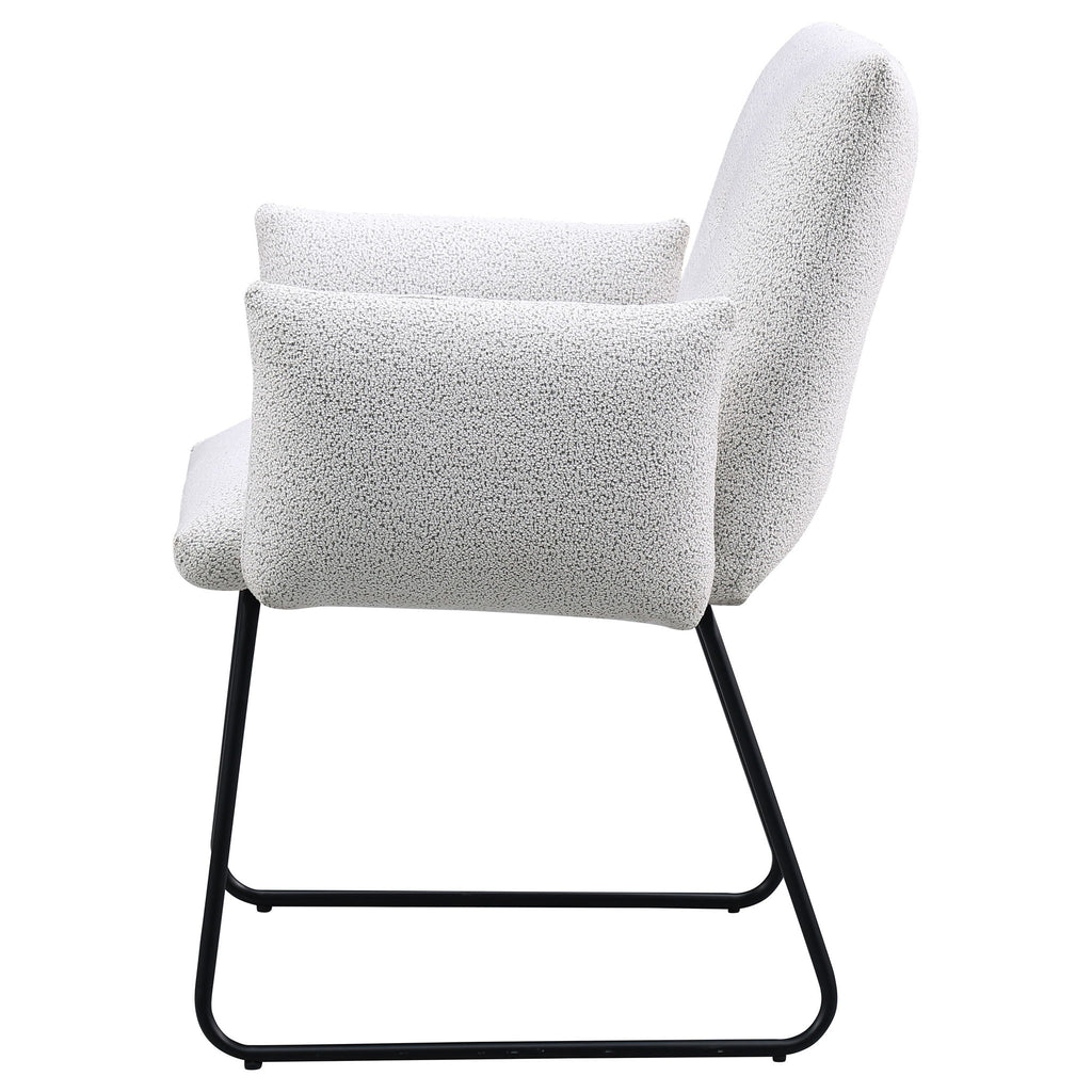 Donica - Upholstered Dining Arm Chair (Set of 2) - Light Gray