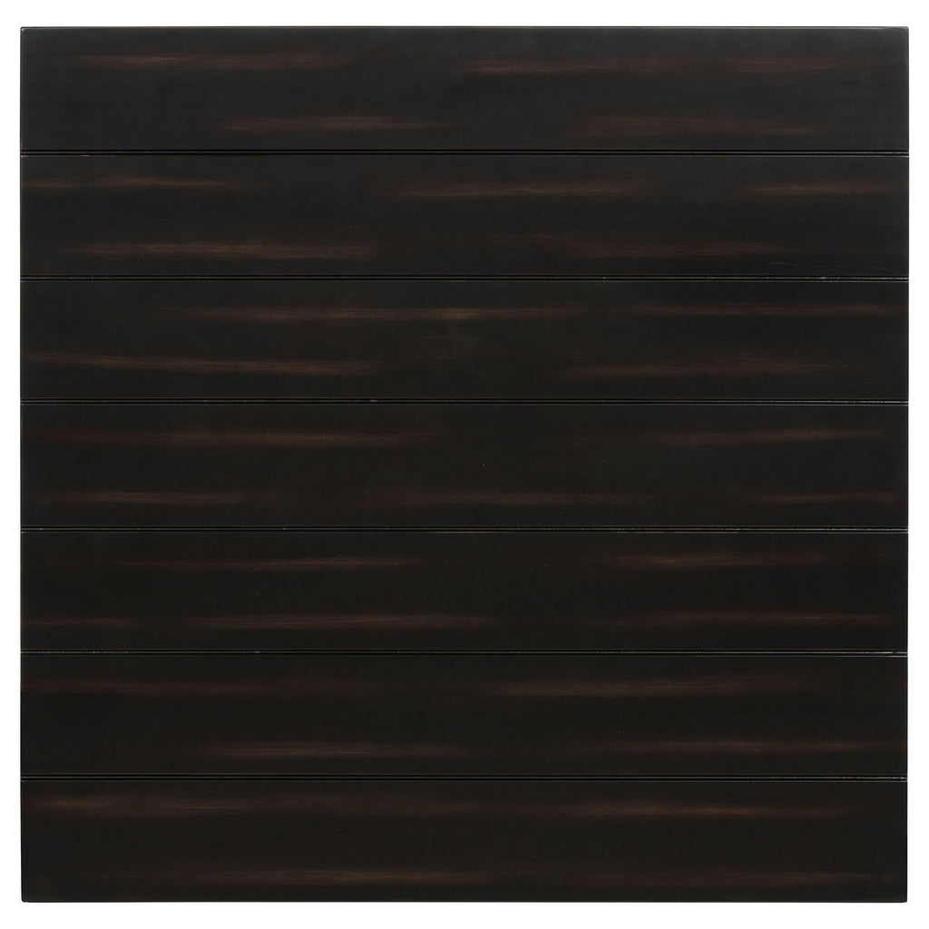 Sutter - 1 Drawer Square End Table - Dark Brown