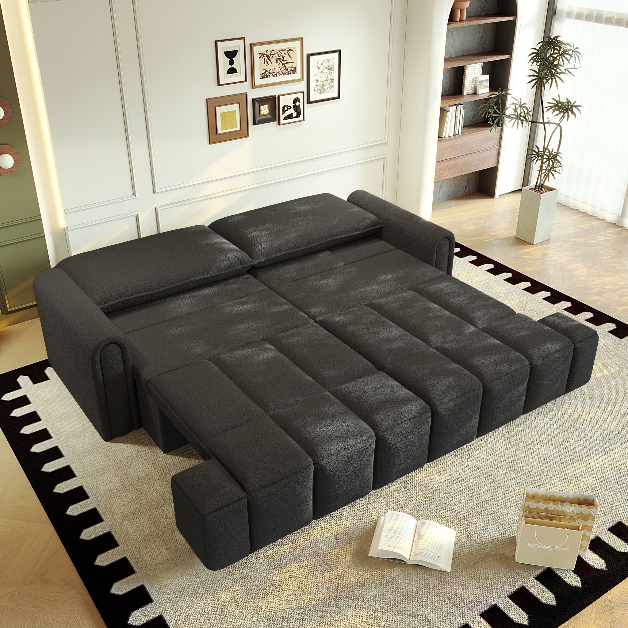 4-Seater Modern Couch With Seats Storage