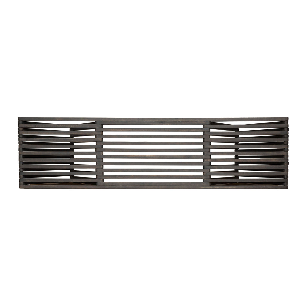 Gloaming - Outdoor Bench With Slat Design And Triangular Base