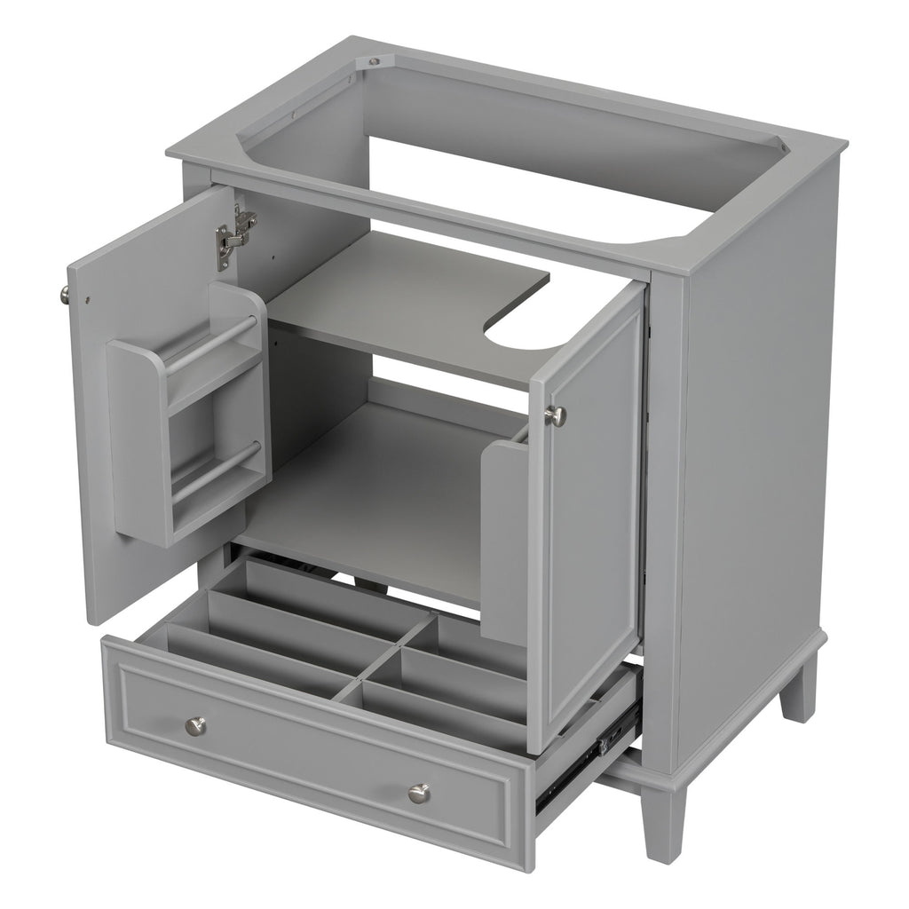 Modern Bathroom Vanity Base Only With Doors And Drawer