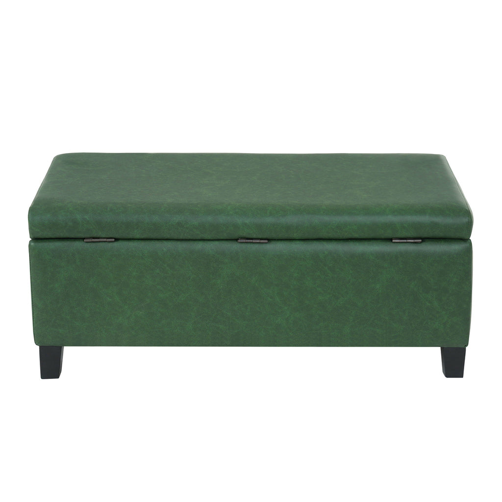 Storage Ottoman With Flip Top Lid